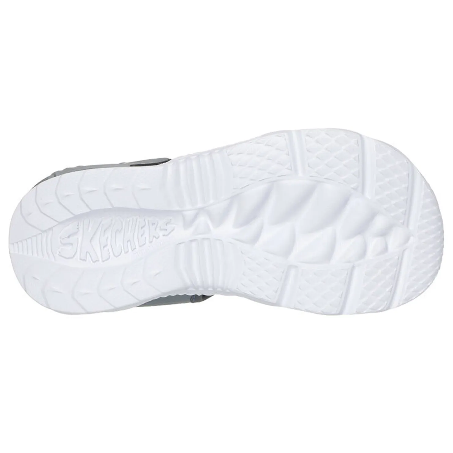 Sandals*Skechers Boy's , S-Lights: Creature-Splash Sandal - Little Kid Charcoal/Blue/Gray
