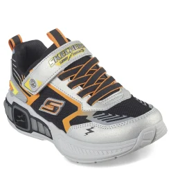 Little Kid (10.5-3)*Skechers Boy's , S-Lights: Light Storm 3.0 Sneaker - Little Kid Silver/Black