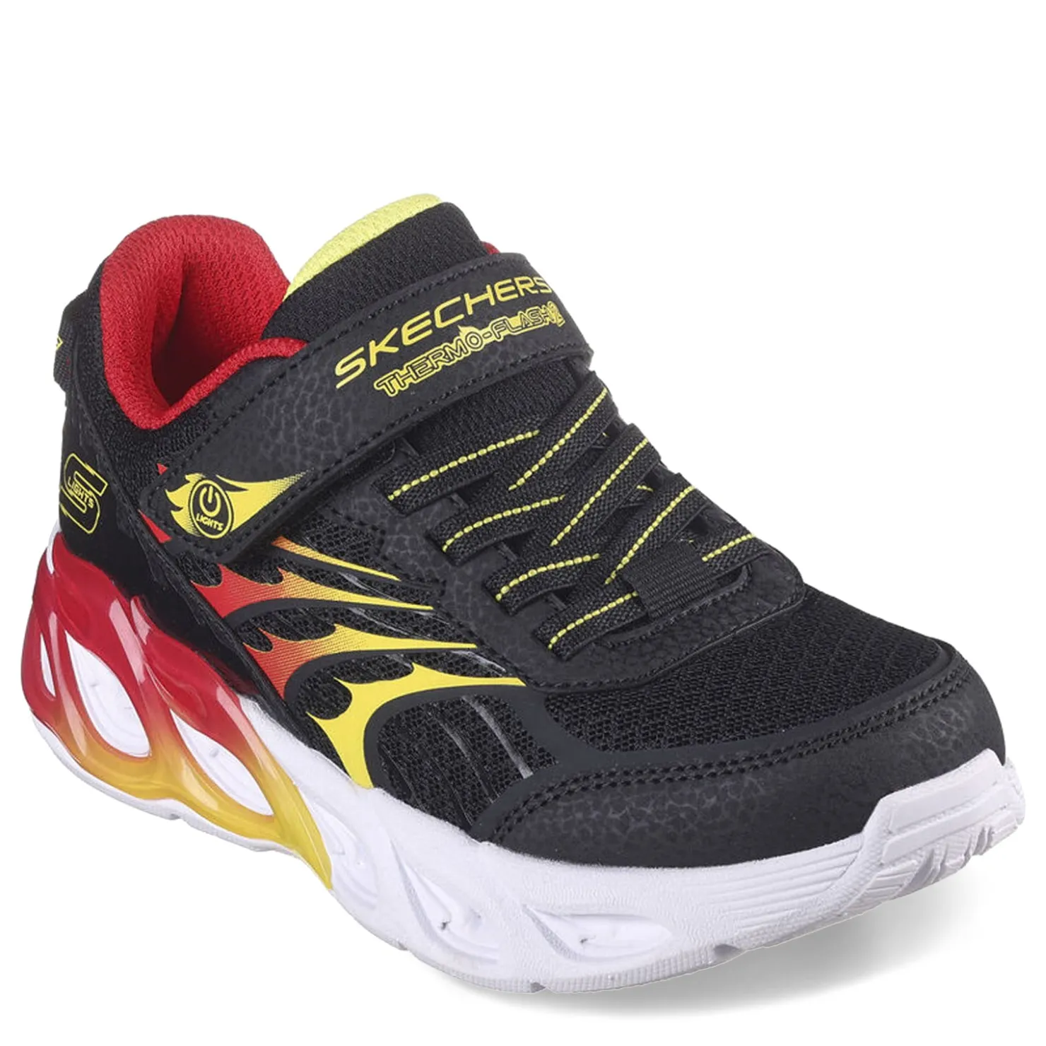 Sneakers & Athletic*Skechers Boy's , S-Lights: Thermo Flash 2.0 Sneaker - Little Kid Black/Red/Yellow