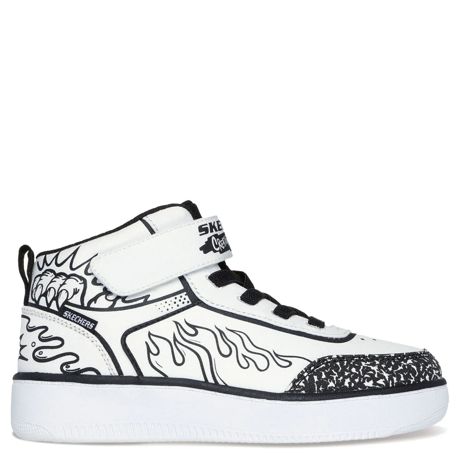 Little Kid (10.5-3)*Skechers Boy's , Sport Court 92 - Color-Blitz Sneaker - Little Kid White/Black