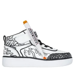 Little Kid (10.5-3)*Skechers Boy's , Sport Court 92 - Color-Blitz Sneaker - Little Kid White/Black