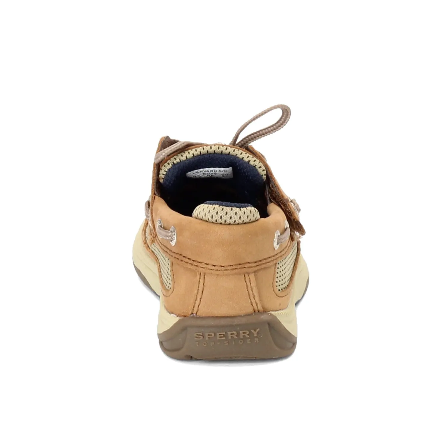 Boat Shoes*Sperry Boy's , Lanyard - Toddler & Little Kid Dark Tan/Navy