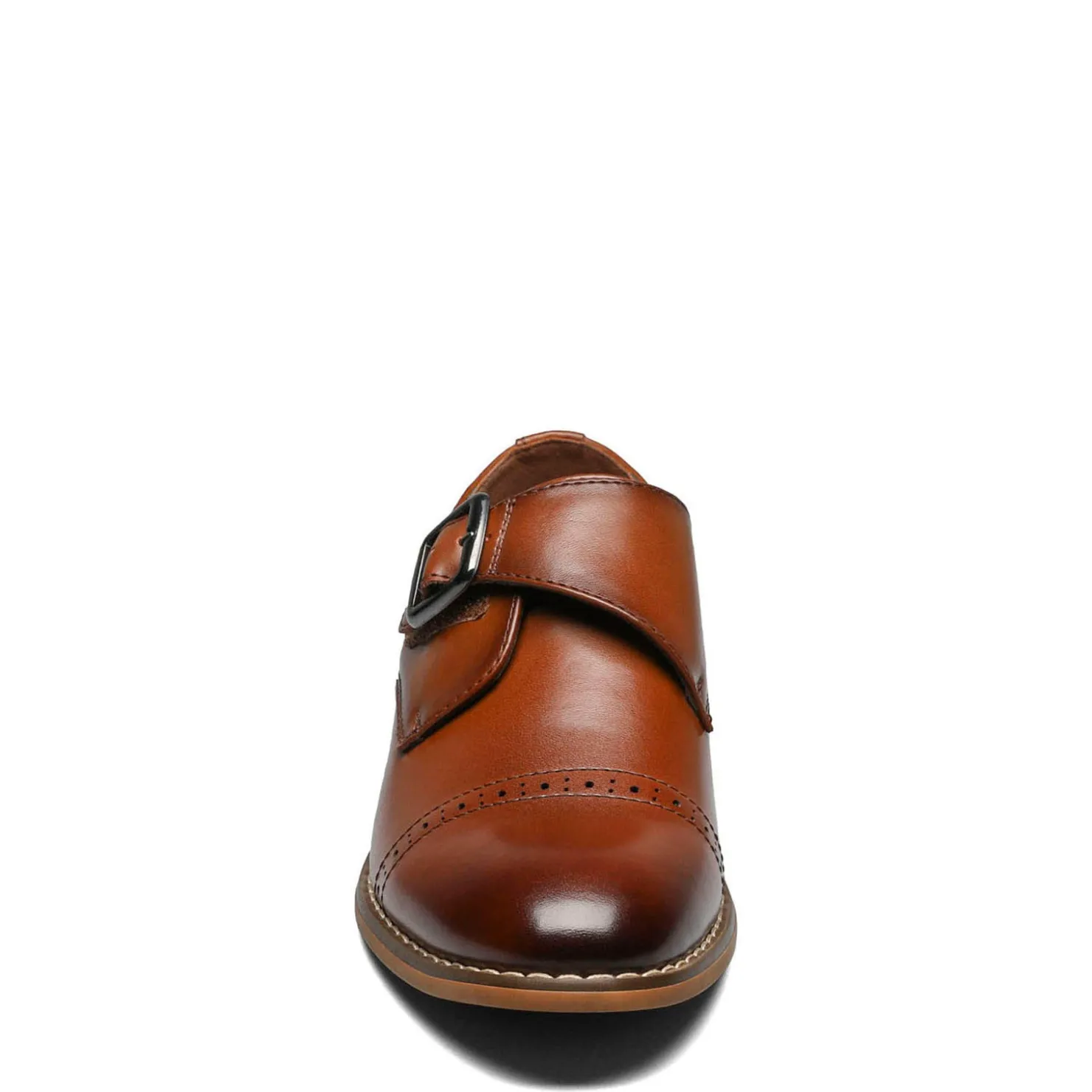 Oxfords*Stacy Adams Boy's , Desmond Monk Strap - Little Kid & Big Kid Cognac
