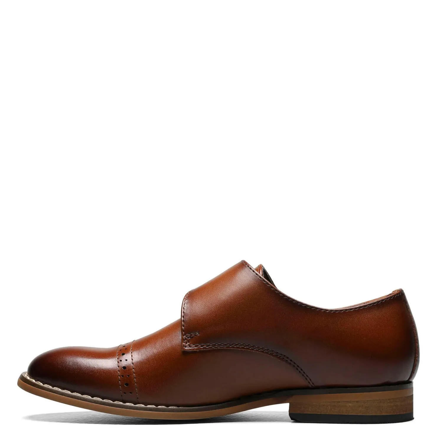 Oxfords*Stacy Adams Boy's , Desmond Monk Strap - Little Kid & Big Kid Cognac