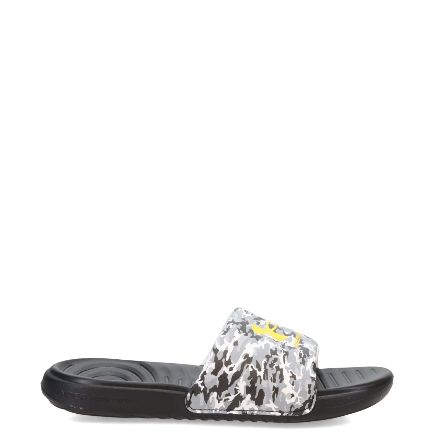 Big Kid (3.5-7)*Under Armour Boy's , Ansa Graphic Sandal - Big Kid Black/Mod Grey/Tahoe Gold
