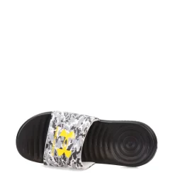 Big Kid (3.5-7)*Under Armour Boy's , Ansa Graphic Sandal - Big Kid Black/Mod Grey/Tahoe Gold