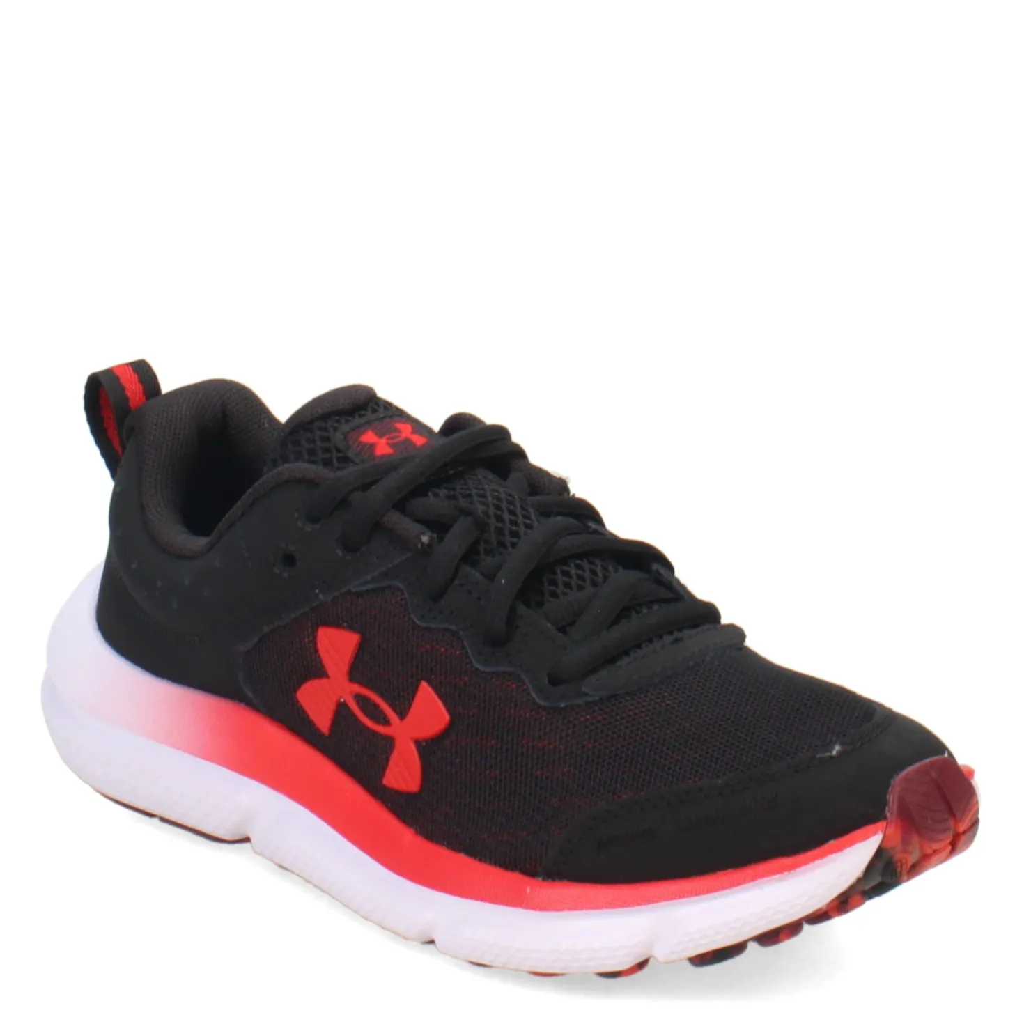 Sneakers & Athletic*Under Armour Boy's , Assert 10 Running Shoe - Big Kid Black/Deep Red