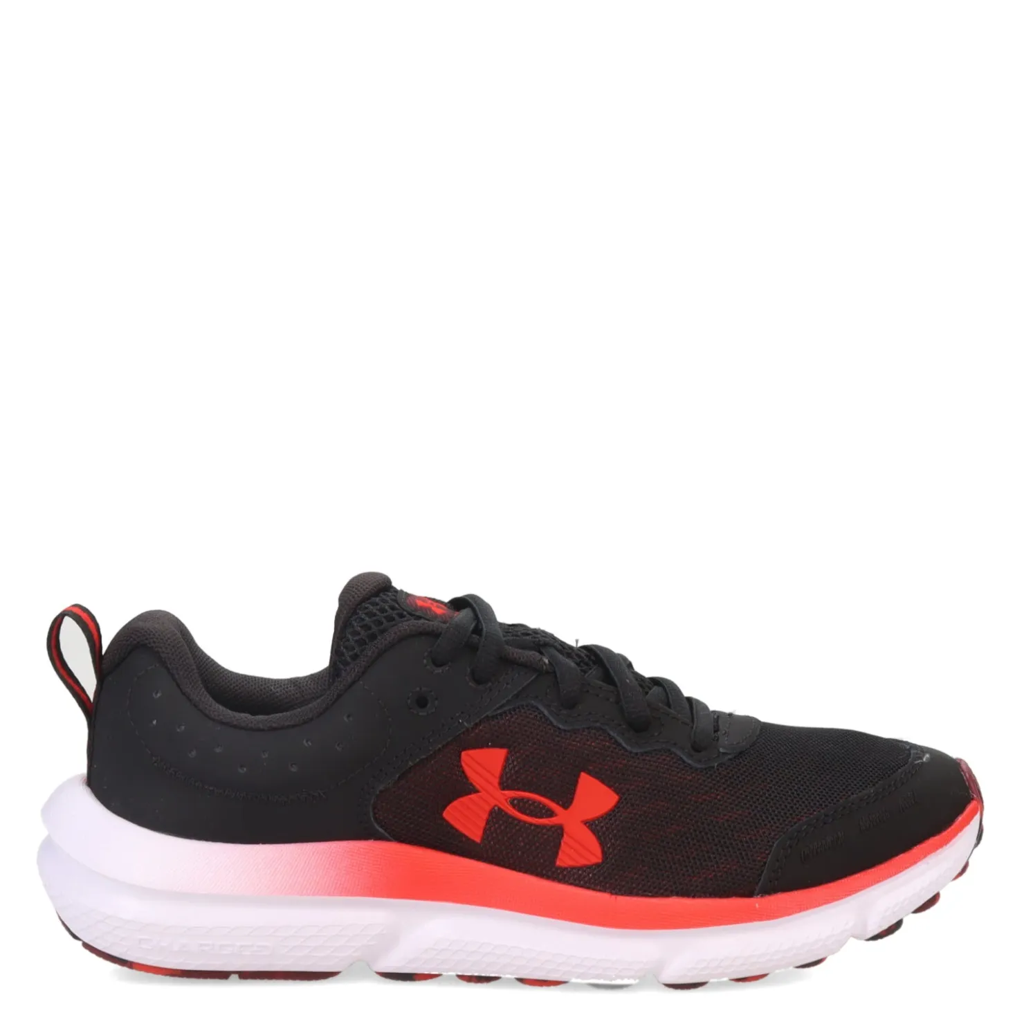 Sneakers & Athletic*Under Armour Boy's , Assert 10 Running Shoe - Big Kid Black/Deep Red
