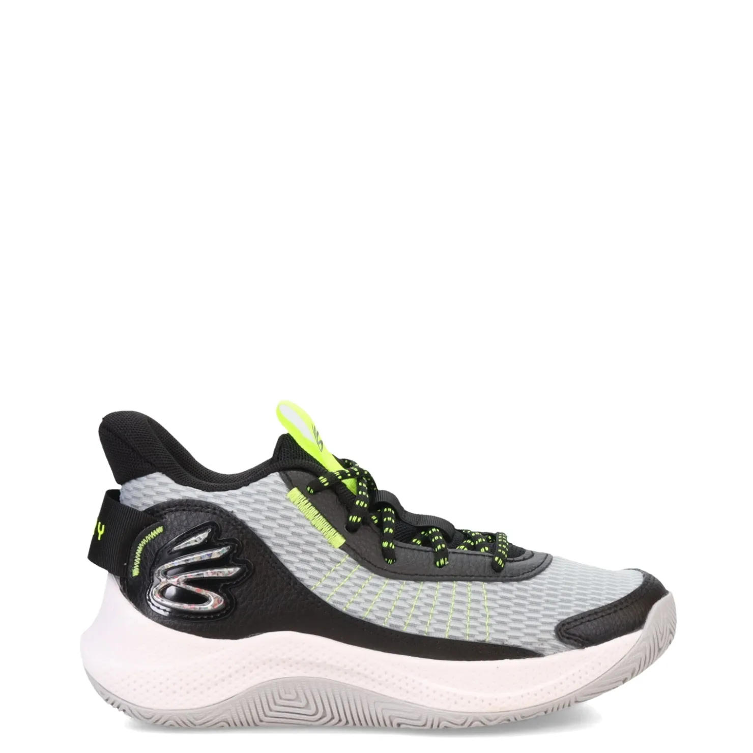 Sneakers & Athletic*Under Armour Boy's , Curry 3Z7 Basketball Shoe - Big Kid Mod Gray/Black/High Vis Yellow
