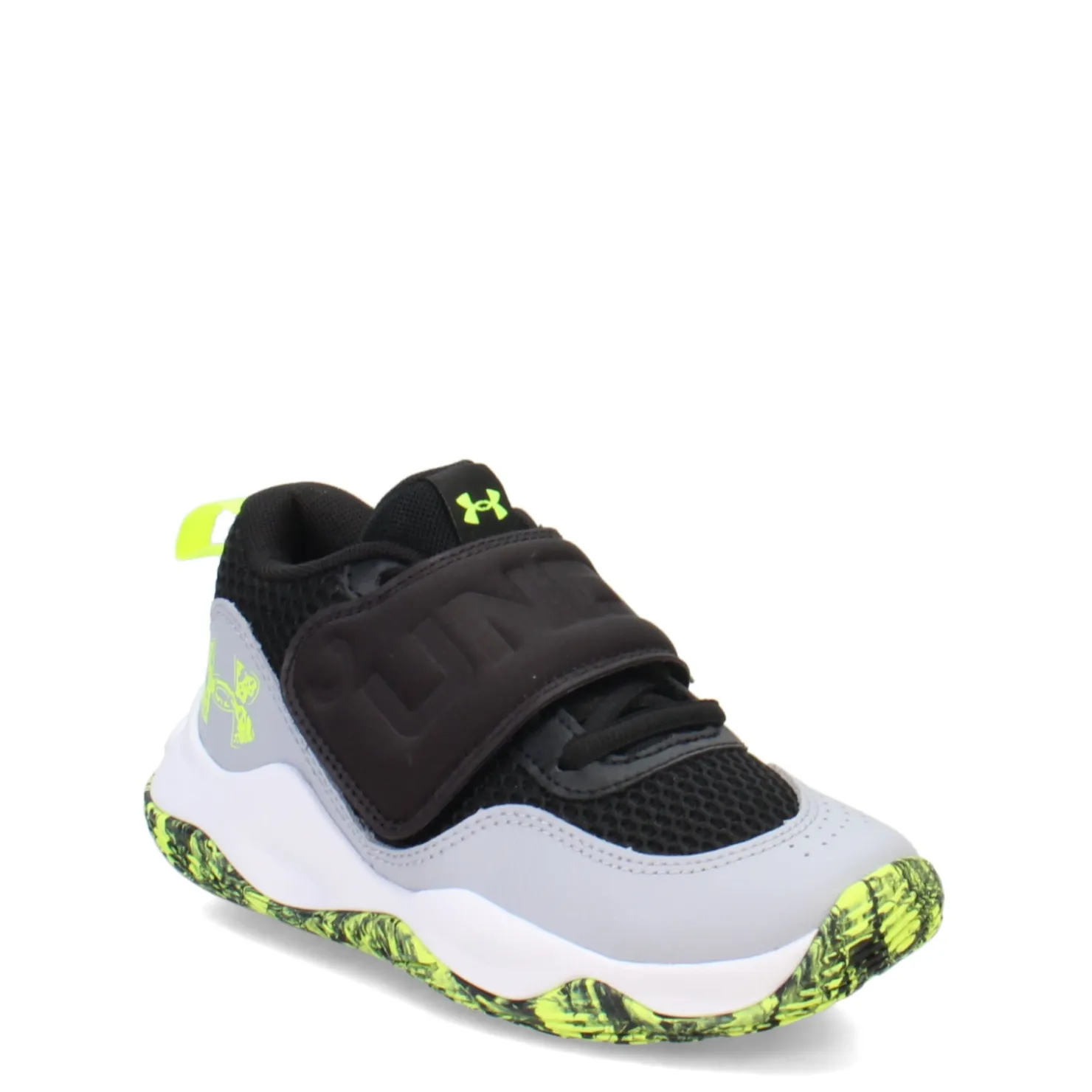 Sneakers & Athletic*Under Armour Boy's , Zone BB 2 Basketball Shoe - Little Kid Black/Mod Gray/Hgh Vis Yellow