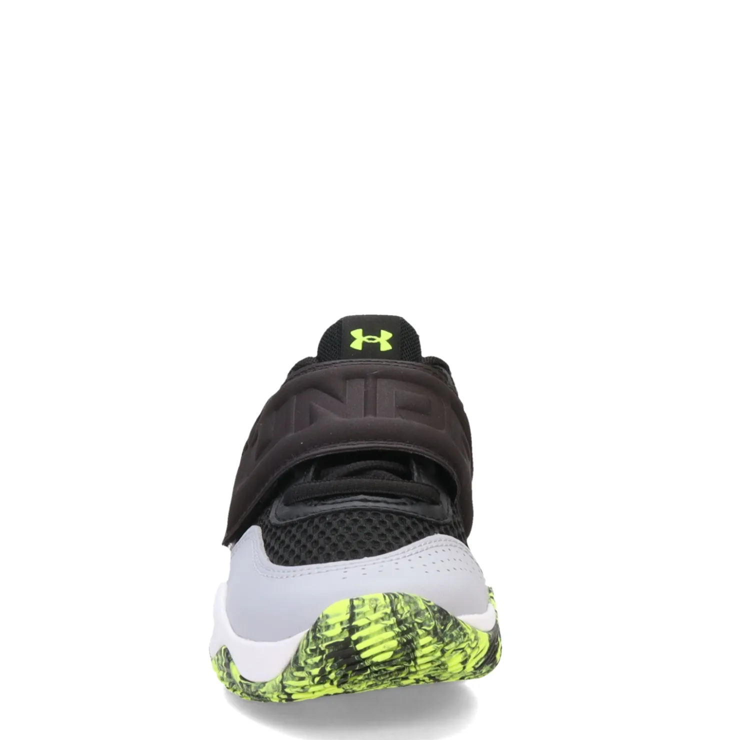 Sneakers & Athletic*Under Armour Boy's , Zone BB 2 Basketball Shoe - Little Kid Black/Mod Gray/Hgh Vis Yellow