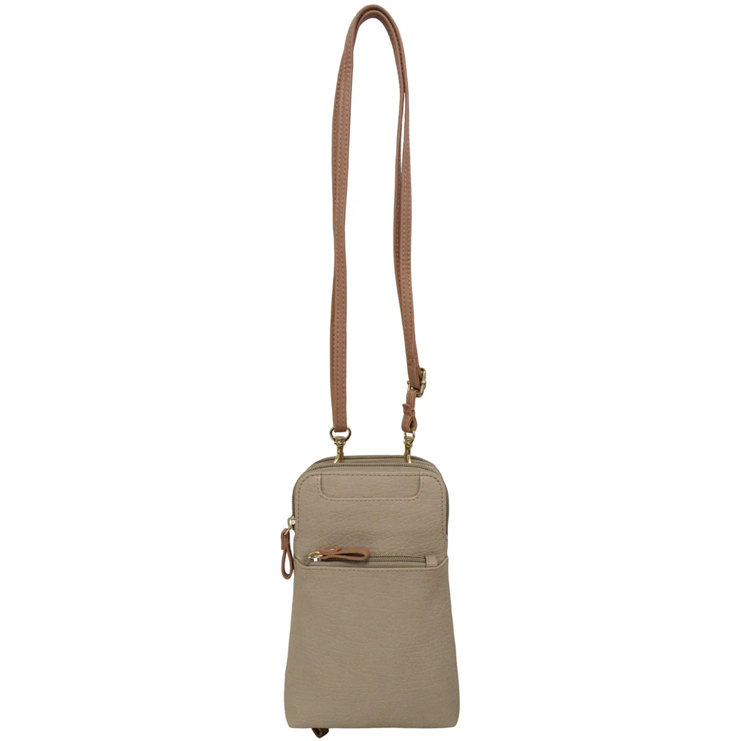 Handbags*Bueno of California , Two Tone Slim Crossbody Bag Oatmeal