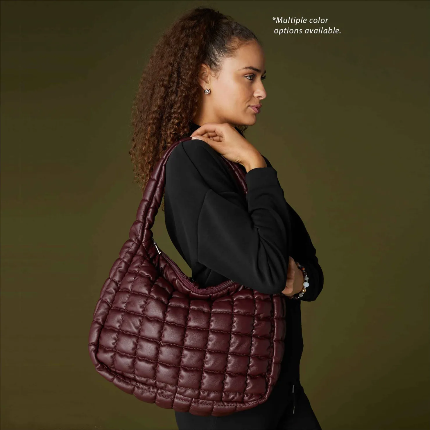Handbags*Coco & Carmen , Brynn Pillow Puffer Bag Black