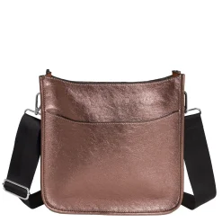 Handbags*Coco & Carmen , Mini Alma Zip Top Messenger Rose Gold