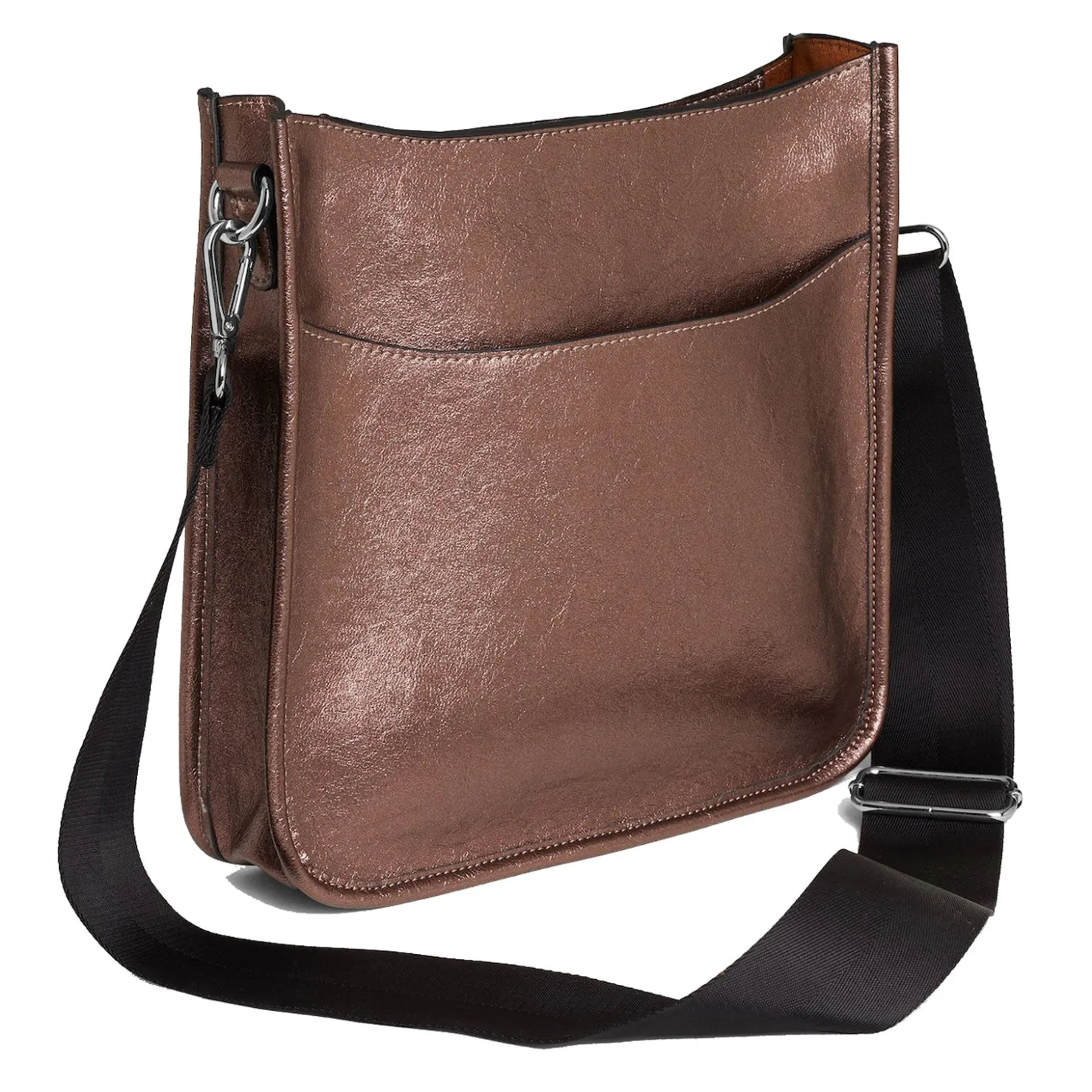 Handbags*Coco & Carmen , Mini Alma Zip Top Messenger Rose Gold