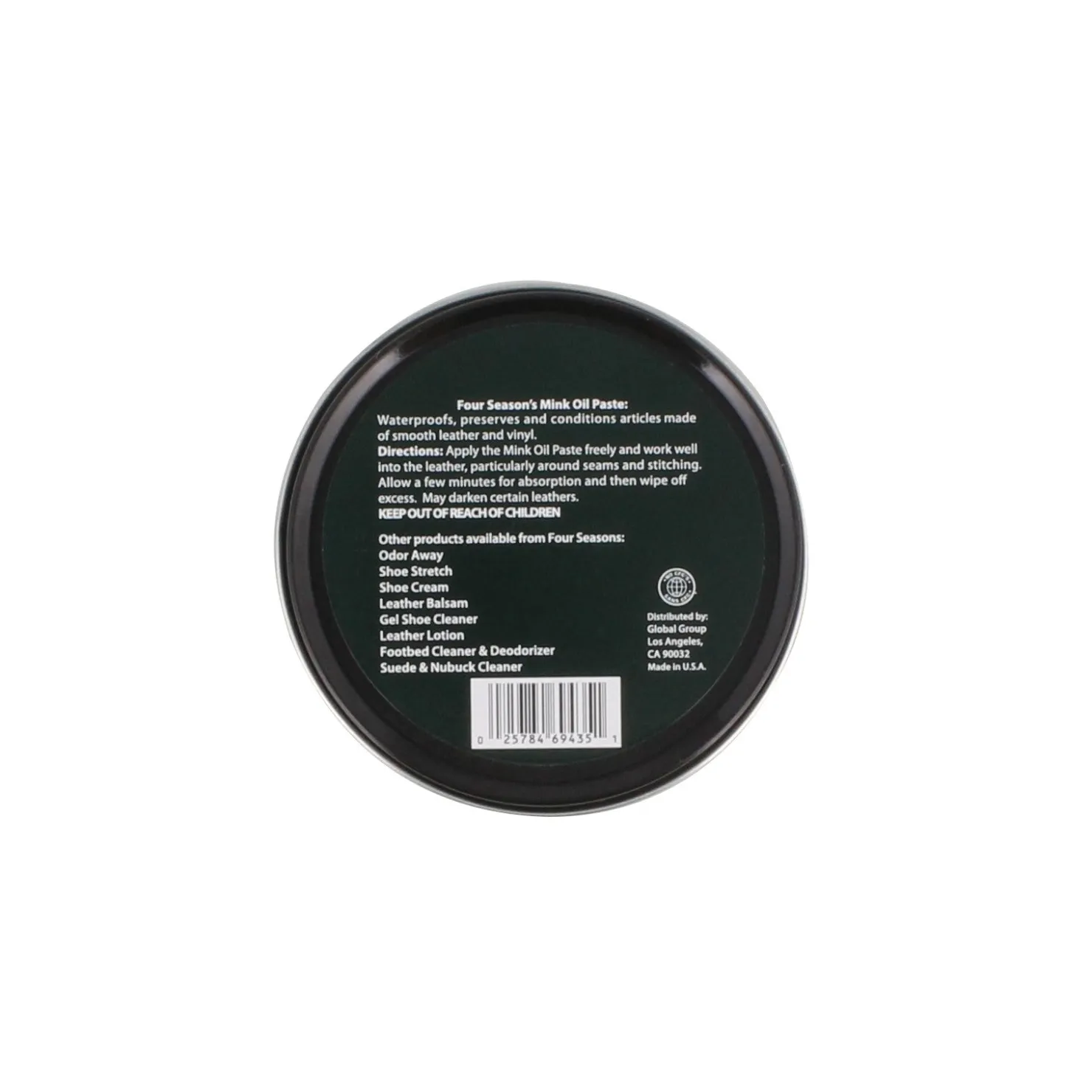 Shoe Care & Polish*Miami Leather Co Four Seasons, Mink Oil Paste Transparnt