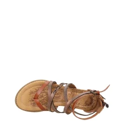 Sandals*Blowfish Malibu Girl's , Bungalow Sandal - Little Kid & Big Kid Tan / Dark Brown