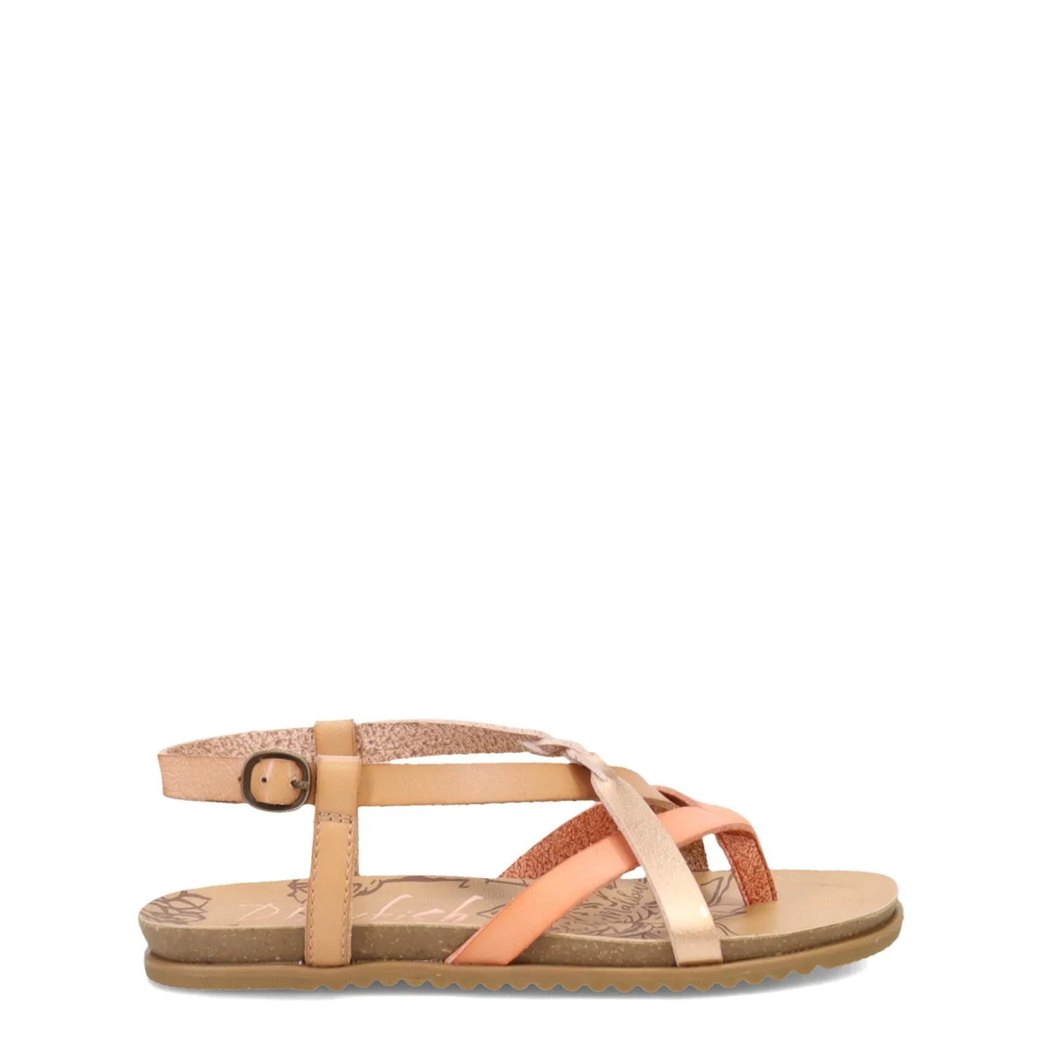 Sandals*Blowfish Malibu Girl's , Mixo-T Sandal - Little Kid & Big Kid Pink Multi