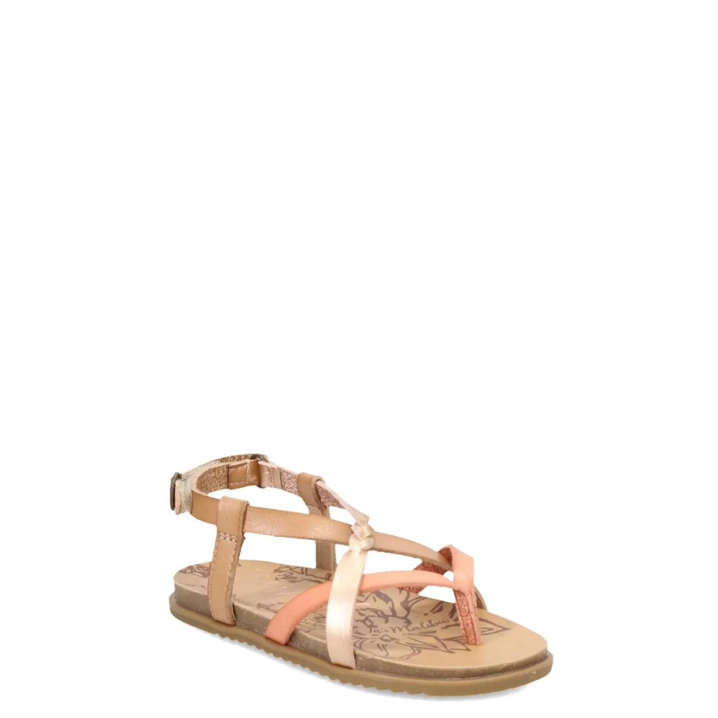 Little Kid (10.5-3)*Blowfish Malibu Girl's , Mixo-T Sandal - Toddler & Little Kid Pink Multi