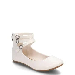 Flats*Blowfish Malibu Girl's , Pushi-K Flat - Little Kid & Big Kid White Patent
