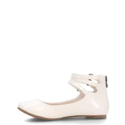 Flats*Blowfish Malibu Girl's , Pushi-K Flat - Little Kid & Big Kid White Patent