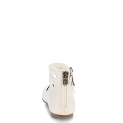 Flats*Blowfish Malibu Girl's , Pushi-K Flat - Little Kid & Big Kid White Patent