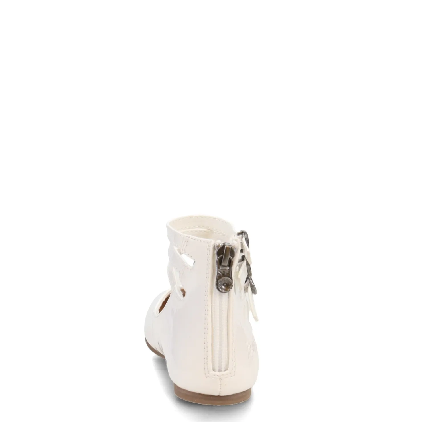 Flats*Blowfish Malibu Girl's , Pushi-K Flat - Little Kid & Big Kid White Patent