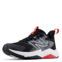 Sneakers & Athletic*New Balance Girl's , Rave Run v2 Sneaker - Little Kid Black/Blast Red