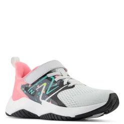 Sneakers & Athletic*New Balance Girl's , Rave Run AC v2 Sneaker - Little Kid Quartz Grey/Ultra Pink
