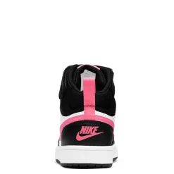 Big Kid (3.5-7)*Nike Girl's , Court Borough Mid 2 Sneaker - Big Kid Black/Sunset Pulse-White