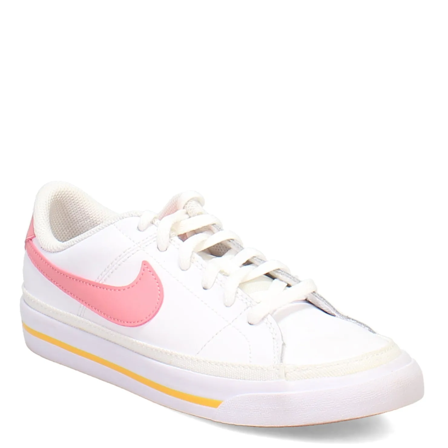 Sneakers & Athletic*Nike Girl's , Court Legacy Sneaker - Big Kid White/Coral