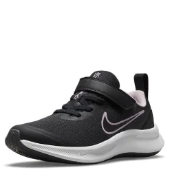 Sneakers & Athletic*Nike Girl's , Star Runner 3 Sneaker - Little Kid Black/Grey