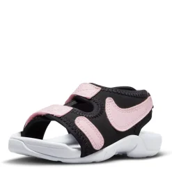 Sandals*Nike Girl's , Sunray Adjust 6 Sandal - Toddler Black/Pink Foam-White
