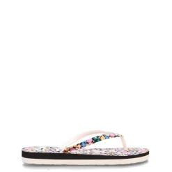 Sandals*Roxy Girl's , RG Pebbles VII Sandal - Little Kid & Big Kid Black Floral Print