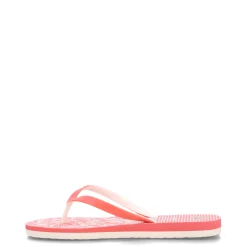 Sandals*Roxy Girl's , Tahiti VII Sandal - Little Kid & Big Kid Red White