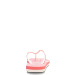 Sandals*Roxy Girl's , Tahiti VII Sandal - Little Kid & Big Kid Red White