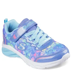 Sneakers & Athletic*Skechers Girl's , Coastline - Flutter Fly Sneaker - Little Kid & Big Kid Blue Multi