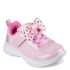 Toddler (3.5-10)*Skechers Girl's , Dreamy Dancer - Xtra Bow Sneaker - Toddler Pink Sparkle/Hot Pink