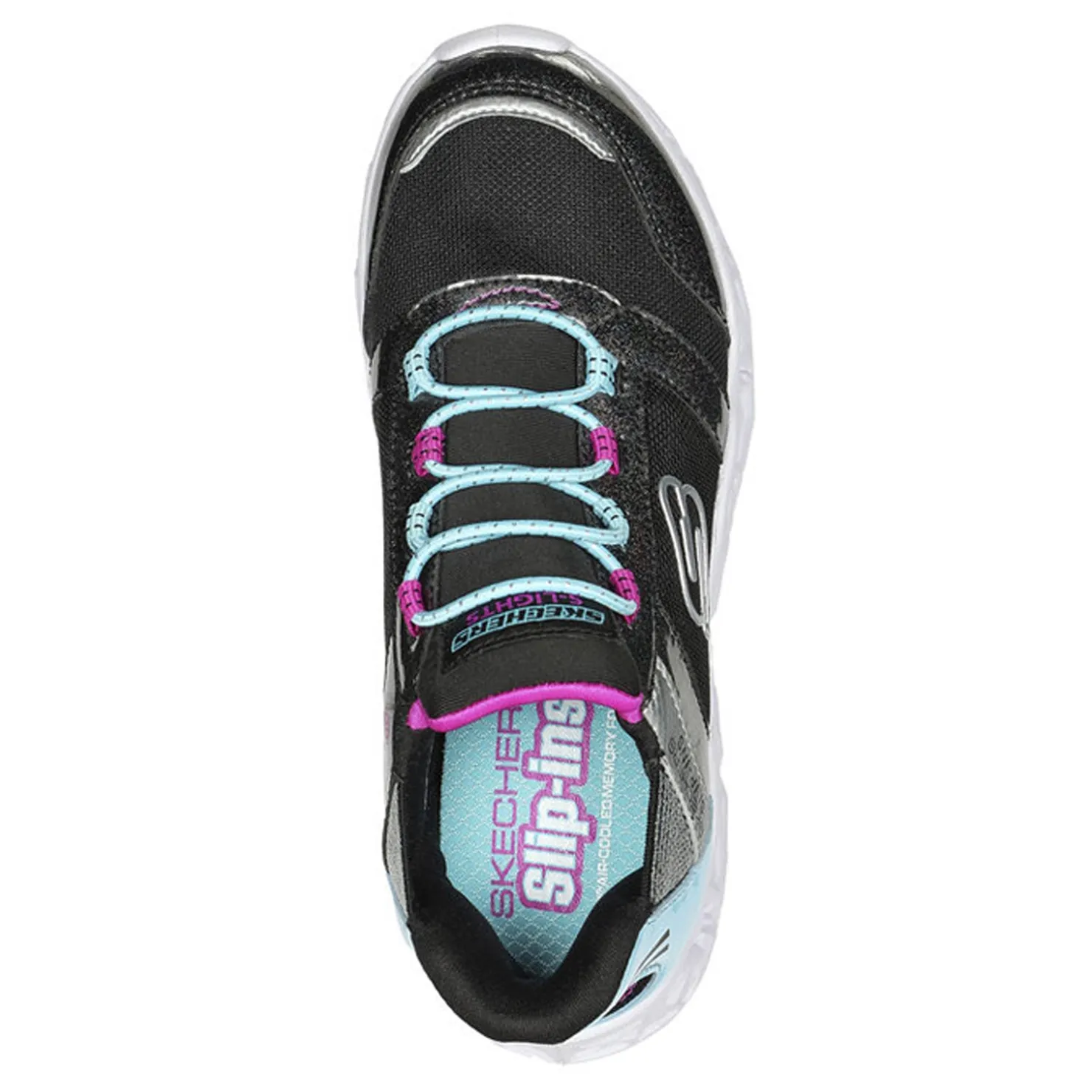 Sneakers & Athletic*Skechers Girl's , Galaxy Lights - Bright Cosmic Sneaker - Little Kid Black
