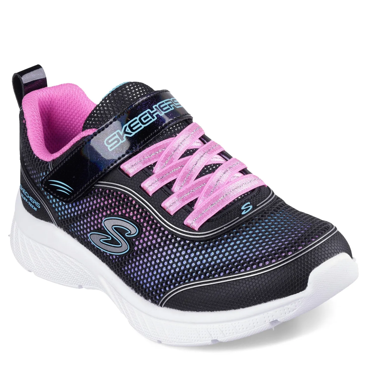 Sneakers & Athletic*Skechers Girl's , Microspec Plus Sneaker - Little Kid & Big Kid Black Multi