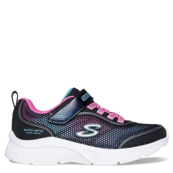 Little Kid (10.5-3)*Skechers Girl's , Microspec Plus Sneaker - Little Kid & Big Kid Black Multi