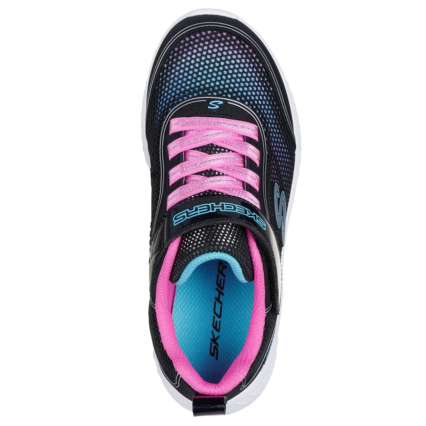 Sneakers & Athletic*Skechers Girl's , Microspec Plus Sneaker - Little Kid & Big Kid Black Multi