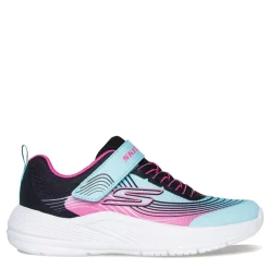 Sneakers & Athletic*Skechers Girl's , Microspec Advance Sneaker - Little Kid & Big Kid Aqua/Purple