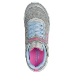 Sneakers & Athletic*Skechers Girl's , Power Jams - Everyday Bestie Sneaker - Wide Width - Little Kid Light Grey