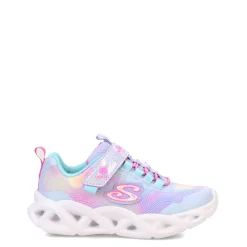 Big Kid (3.5-7)*Skechers Girl's , S Lights: Twisty Brights 2.0 Sneaker - Little Kid Lavender Ombre