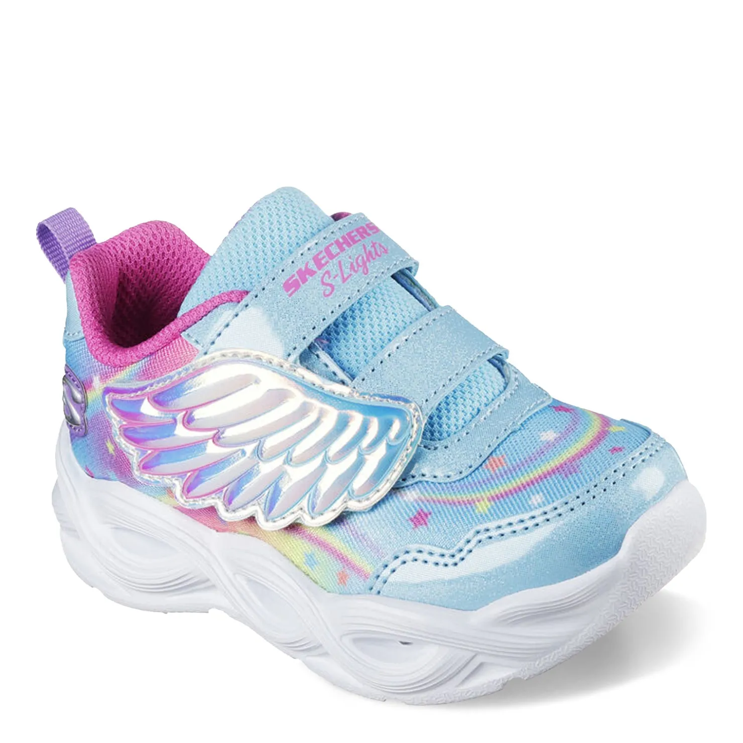 Sneakers & Athletic*Skechers Girl's , S Lights: Twisty Glow Sneaker - Toddler Turquoise Multi