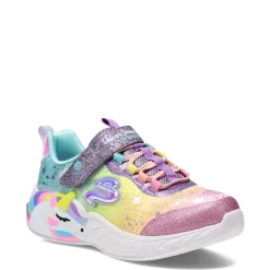 Sneakers & Athletic*Skechers Girl's , S Lights: Unicorn Dreams Sneaker - Little Kid Purple Multi