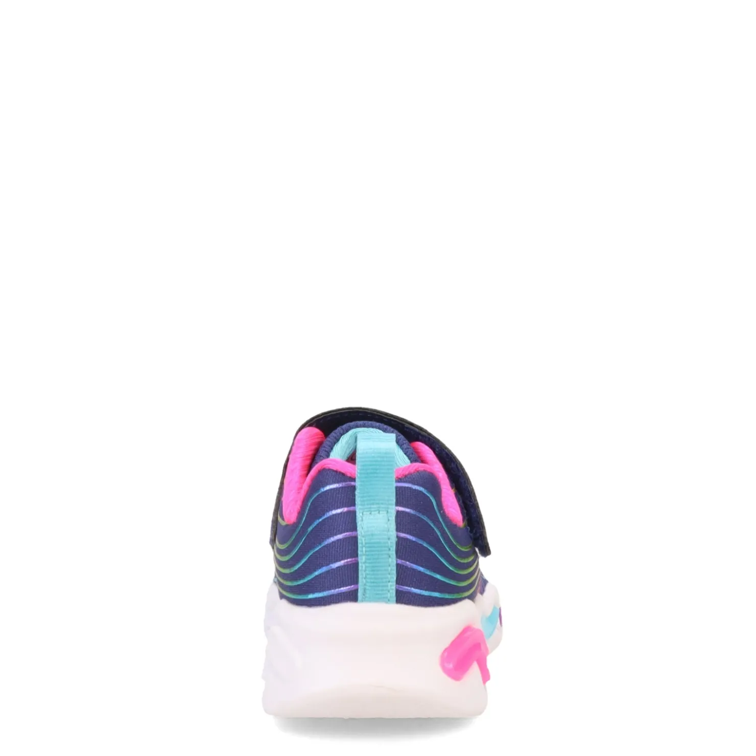 Toddler (3.5-10)*Skechers Girl's , S Lights: Wavy Beams Sneaker - Toddler Navy/Multi