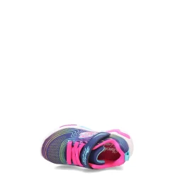 Toddler (3.5-10)*Skechers Girl's , S Lights: Wavy Beams Sneaker - Toddler Navy/Multi