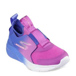 Slip On Shoes*Skechers Girl's , Skech Fast 2.0 - Vibrant Colors Sneaker- Little Kid & Big Kid Blue/Purple